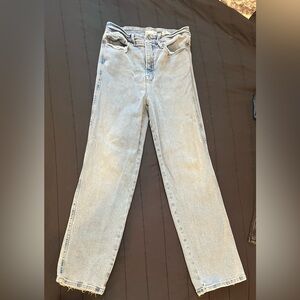 Good American Light Blue Straight Leg Jeans